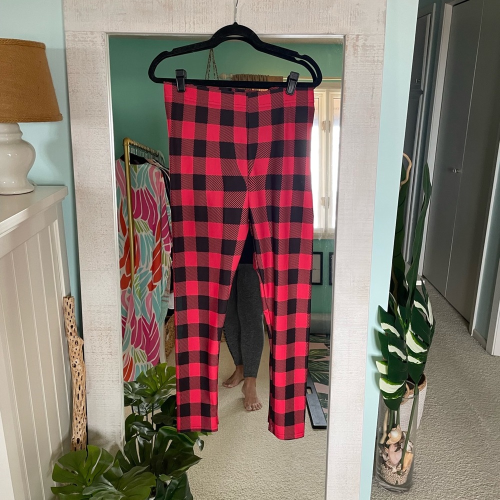 Buffalo plaid leggings
